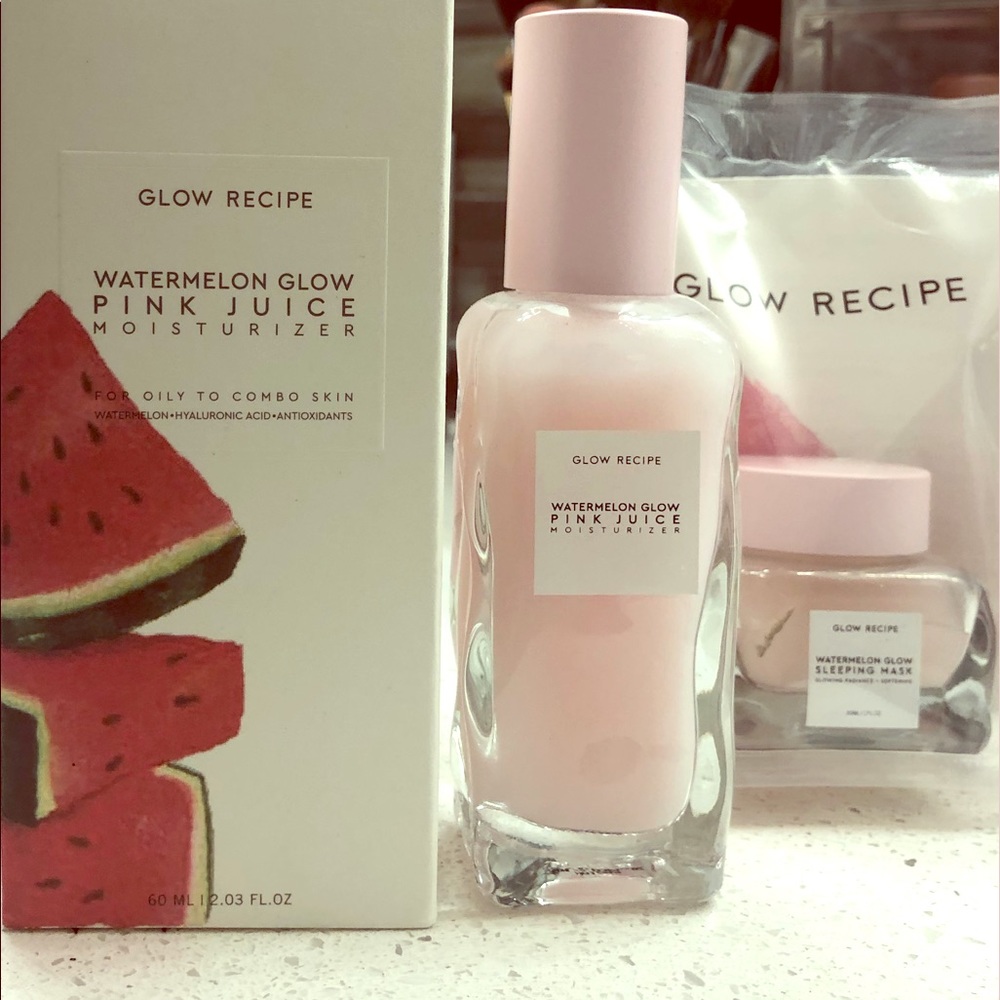 Brand new glow recipe moisturizer and mask